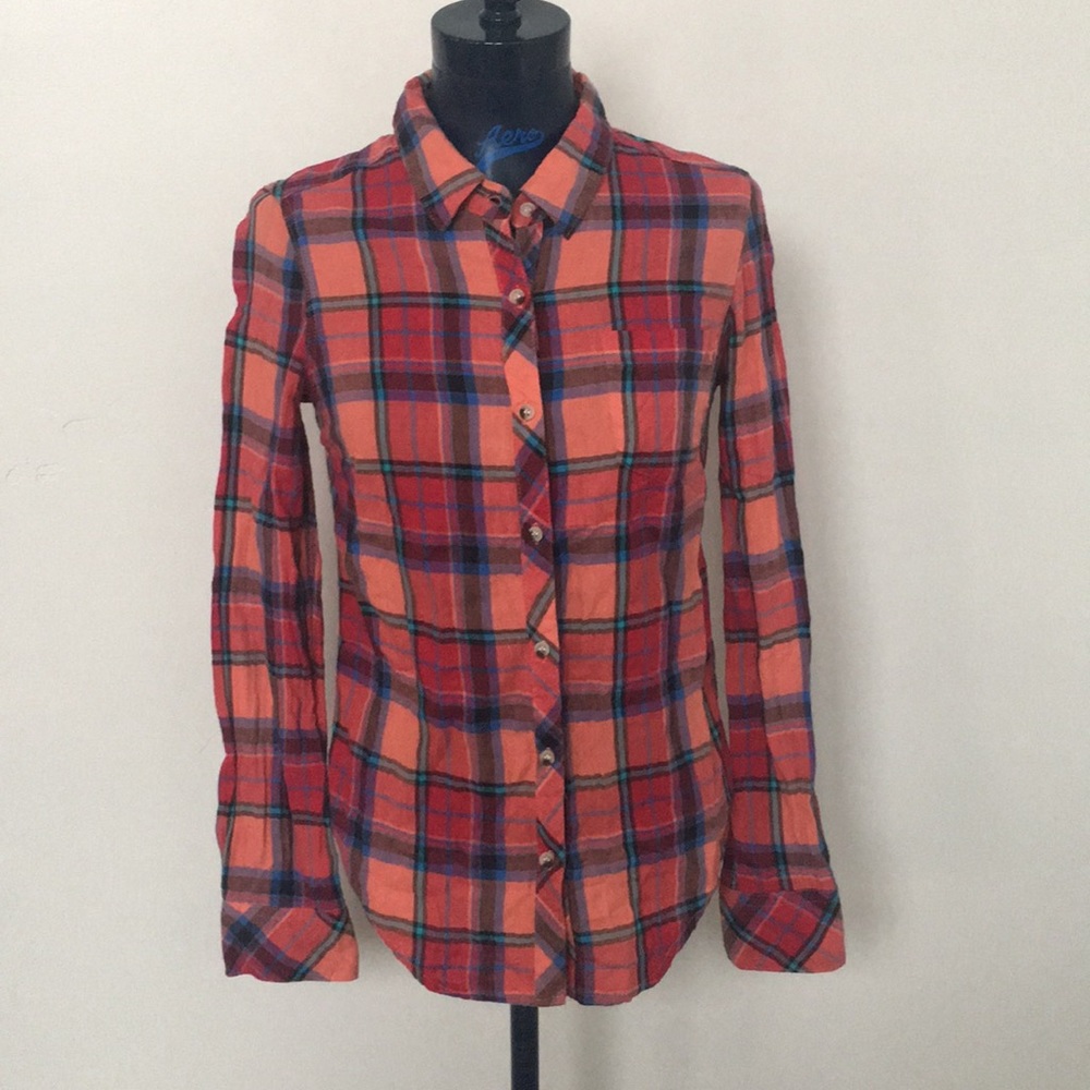 Hive & Honey flannel button down shirt